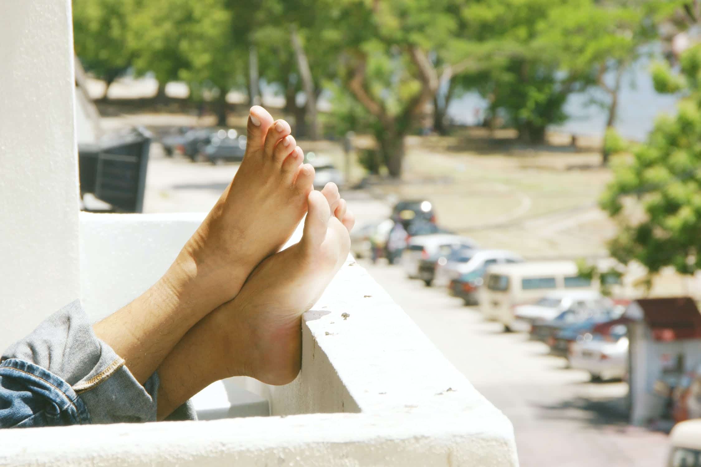 Pieds en bonne santé reposés