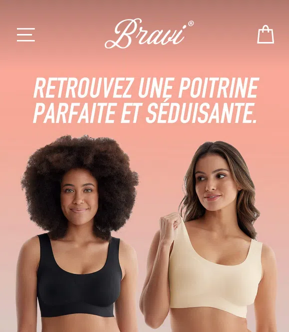 Bravi : La marque de soutien-gorge sans armatures Française qui raffermit votre poitrine !