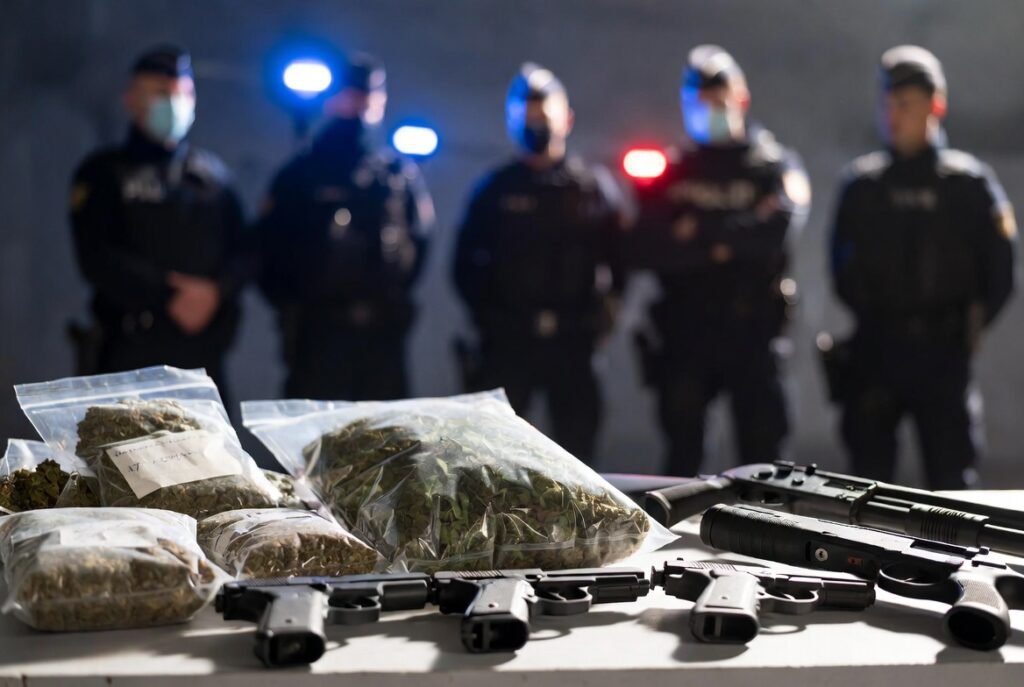 Saisie record à Strasbourg – 17 kilos de cannabis et trois armes à feu lors d’une vaste opération antidrogue