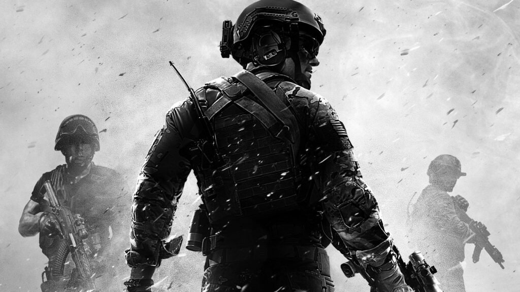 Soldat en tenue militaire tactique, illustration du film Call of Duty prévu pour le 30 juin 2028 par Paramount Pictures