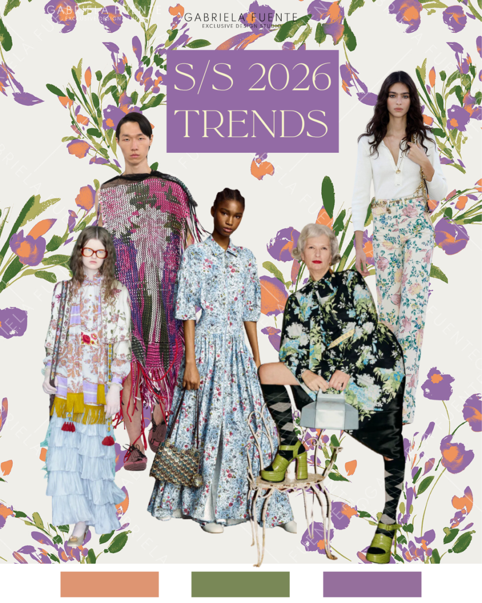 Silhouette colorée sur un podium de défilé mode printemps-été 2026, illustrant les tendances de la saison : couleurs vives, volumes affirmés et matières légères