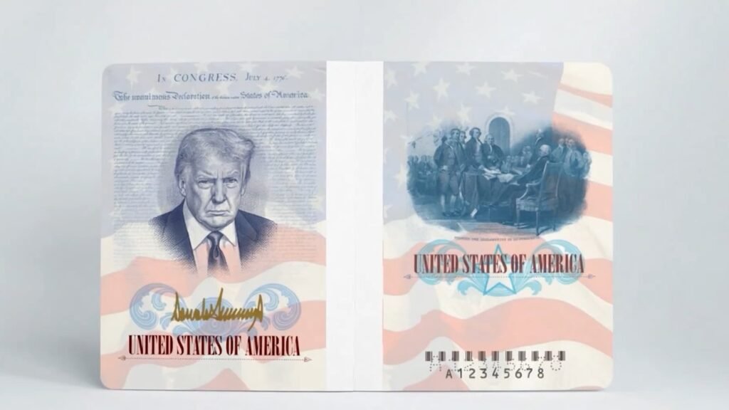 Nouveau passeport américain avec le portrait de Donald Trump – Un projet qui divise profondément l’opinion publique aux États-Unis