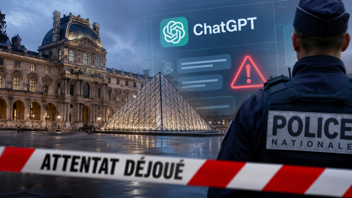 Dispositif de sécurité devant le Louvre après l’arrestation d’un homme soupçonné d’avoir préparé un attentat à Paris.