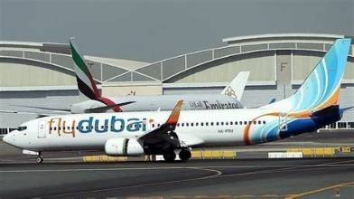 Avion Flydubai après le déroutement d'un vol vers l'Arabie saoudite